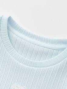 Balabala Mädchen Tüll Prinzessin Kleid mit Schleifen Dekor, Mädchen Party Kleid, Frühling 2026 - blauer Farbton - Übersicht 6