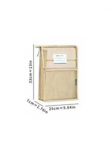 1 件 L 型主题文件袋，创意透明网状拉链学生试卷收纳袋