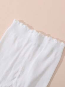 3条装婴幼儿女童白色网眼镂空打底裤，防蚊虫日常穿着