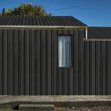 12 Trapezoidal Metal Sheet Roofing Panels, 6.2/7 M², Trapezoidal Corrugated Sheet, 115 Cm X 45 Cm / 129 Cm X 45 Cm, Galvanized Sheet For Building Roofs (Garages, Greenhouses, Kennels, Etc.). - 黑色 - 查看 5