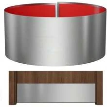 Placa Protectora de Acero Inoxidable para Puerta, 8" x 34" Placa de Empuje para Puerta, Placa Protectora Autoadhesiva para Puertas de 36" Interior o Exterior (Níquel Cepillado) - Níquel - Ver 1