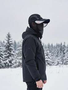 1 Pieza Sombrero Impermeable Plegable Para El Sol Para Hombres Con Protección Para La Cara y El Cuello, Sombrero De Moda Con Protección Uv, Máscara Removible y Gorra De Béisbol Para Senderismo, Escalada, Caza, Pesca y Otras Actividades Al Aire Libre - Azul Marino - Ver 2