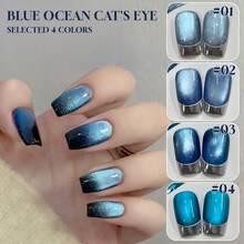 MIANEL 12毫升/瓶 冬季热销花状缎面猫眼凝胶指甲油 2026新款冰透明裸色玻璃珠猫眼石指甲油 白色指甲油 美甲用品 粉色指甲油 蓝色指甲油 新年指甲油 冬季指甲油套装 纯色指甲油 美甲用品 美甲沙龙专用 - 彩色 - 查看 24