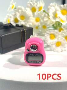 迷你电子手指计数器/环形手动计数器，手压式人流量计数器，随机颜色Tasbih，小巧可爱，使用方便，适用于编织，祈祷计数等。