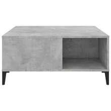 vidaXL Tavolo basso gris béton 80x80x36,5 cm in legno ingegnerizzato - Grigio - Visualizzare 5