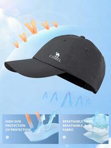 CAMEL CROWN Large Brim Baseball Cap, Sports Sun Protection Hat, Suitable For Running, Cycling, Hiking - Dark Gray - View 5