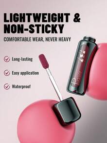 Pudaier 2支装【防水唇釉 | 色彩鲜艳，不粘腻，哑光红棕色唇釉 - 保湿，高显色度唇彩 - 完美的防晕染浪漫情人节礼物】 - 07+08 - 查看 7