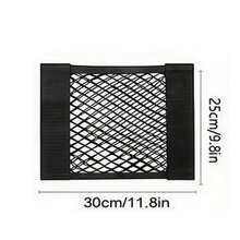 Car Storage Hook And Loop Mesh Pouch, Multi-Functional Car Trunk Organizer! As A Trunk Storage Mesh Pouch, It Can Properly Store Items; As A Car Interior Trunk Side Mesh, It Fully Utilizes Space; As A Car Storage Rack, With Practical Hook And Loop Support, It Easily Organizes And Adds Convenience To Your Travel, Don't Miss Out. - Mesh Bag Storage - View 16