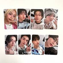 8pcs STRAYkid Cards, SKZ, STRAYKID, World Tour DominATE CelebrATE, Special Bonus Cards, Kpop Fans Merchandise, High-Definition Celebrity Cards, Sticker Collection, Card Collection, Party Supplies, Valentine's Day Gift, Small Gift, Collectibles - Multicolor - View 7