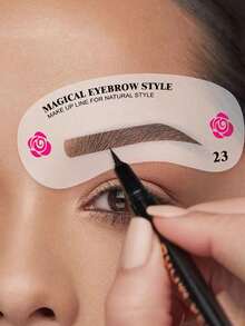 240pcs Thrush Template, Eyebrow Tracing Template Set, Eyebrow Drawing Card/Eyebrow Trimmer, Eyebrow Trimmer, And Thrush Template, Including Makeup Auxiliary Tools, Portable And Easy To Use, Eyebrow Trimmer Mold Beauty Kit Makeup Thrush Template Tools, Thrush Beauty Kit, 24 Styles Of Thrush Templates - Multicolor - View 2