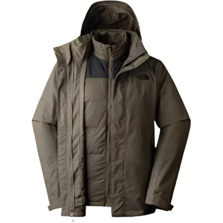 北面THE NORTH FACE Urban Exploration純色550蓬羽絨內膽三合一防水防風保暖防潑水衝鋒衣男款綠色 - 綠色 - 查看 1