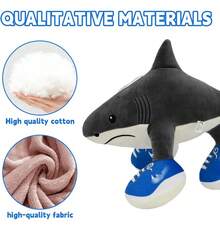 TendenciaPlush Tralalero Tralala Capuccina Sahur Brainrots Bananini Gris Oscuro Calidad Premium - 1 - Ver 3