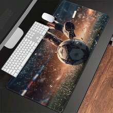 Large Football Sports Mouse Pad, Gaming Desk Mat, Big Keyboard Pad, Washable, Rubber Non-Slip Bottom, Stitched Edge, Gift Mouse Pad, Desk Protector, Study Desk Mat, Multiple Sizes Available, Computer Keyboard Pad, Laptop Pad Mousepad Study Table Mouse Pad For Desk Desk Decor - Football - View 10