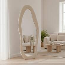 Full Length Mirror,Large Standing Mirror,Floor Mirror For Dressing,Wall Mounted Mirror,Decor Dressing Mirror - Beige - View 12