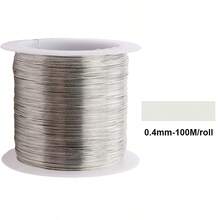 100m/Roll 0.3/0.4mm Gold/Silver Metal Wire, For DIY Bracelets And Necklaces, Non-Fading Beads, Jewelry Cord, Handmade
