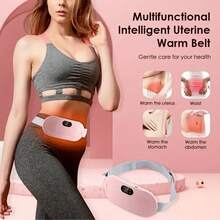 Coussin chauffant pour les menstruations, conçu pour l'abdomen et le bas du dos. Cette ceinture chauffante électrique procure de la chaleur et un massage pendant vos règles, en faisant une solution portable. - Multicolore - Voir 5