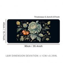 Extra Large Floral & Fruit Design Mouse Pad, Gaming Desk Mat, Washable Rubber Non-Slip Keyboard Pad With Stitched Edges, Gift Mouse Pad, Desk Protector, Study Desk Mat, Multiple Sizes Available, Computer Keyboard Pad, Laptop Pad Office Desk Desk Office Supplies Office Decor Office Desk Accessories Desk Accessories Office Accessories Mousepad Study Table Mouse Pad For Desk Desk Decor - Flowers and Fruits - View 14