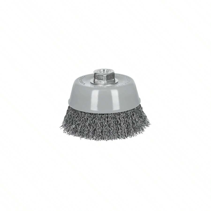 KIT 2 PZ-Carda copa 5' alambre ondulado grueso, Multi-rosca, Truper - Gris Claro - Ver 1