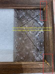 1个手工复古木质玻璃门柜，适合存放化妆品和杂物，复古木质首饰收纳盒，桌面化妆盒，女士礼物