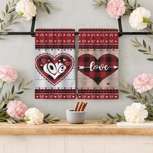 2/4 Pcs Gnome Pattern Printed Dish Towels, Suitable As Valentine's Day Gifts, Decorations, Super Absorbent Microfiber Modern Cloths For Cooking, Baking, Washing Dishes, Cleaning, Hand Towels, Kitchen Decor, Gifts For Neighbors, Moms, Birthdays, Housewarming For Friends, Kitchen Essentials, Daily Necessities - Multicolor - View 5