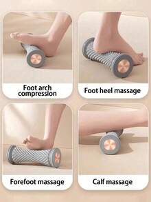 1 rolo de massagem para os pés, rolo para músculos lisos, massageador para os pés, alivia a fadiga muscular dos pés, roda de massagem multifuncional para os pés, adequado para uso prolongado de salto alto, exercícios prolongados, o rolo de massagem ajuda a aliviar a fascite plantar, relaxa os músculos dos pés/mãos/pernas, melhora a circulação sanguínea, alivia a dor e a coceira. - Multicolorido - Ver 8