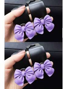 4pcs/2pcs/1pc Automotive Rear Seat Backrest Bow Hook Bow Shaped Automotive Interior Product Complete Rear Creative Multi Functional Storage Hook