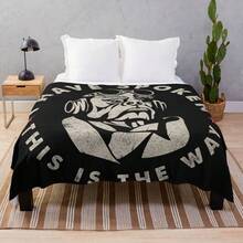 I Have Spoken This Is The Way Mandalorian Quote Throw Blanket - Ultra Soft Flannel Blanket For Couch, Bed And Sci-Fi Decor,Character Design, Cozy Gift For Fans And TV Series Collectors - Màu sắc hình ảnh chính - Xem 1