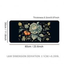Extra Large Floral & Fruit Design Mouse Pad, Gaming Desk Mat, Washable Rubber Non-Slip Keyboard Pad With Stitched Edges, Gift Mouse Pad, Desk Protector, Study Desk Mat, Multiple Sizes Available, Computer Keyboard Pad, Laptop Pad Office Desk Desk Office Supplies Office Decor Office Desk Accessories Desk Accessories Office Accessories Mousepad Study Table Mouse Pad For Desk Desk Decor - Flowers and Fruits - View 15
