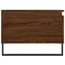 vidaXL Tavolo basso Chêne marrone 90x50x36,5 cm Bois d'ingénierie - Castano - Visualizzare 7