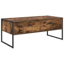 vidaXL Tavolo basso Chêne Fumé 100 x 46 x 40 cm Bois d'ingénierie - Castano - Visualizzare 8