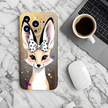 1PC Phone Case ,  Fox With Bow And Stars , Stylish Phone Case, Phone Decoration, All-around Lens Protection, Creative Small Gift, Funny Gift for Boys and Girls - ブラック - チェックする 6