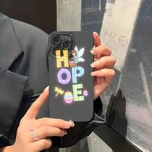 1PC Phone Case ,  Hope Fairy Balloon Design , Stylish Phone Case, Phone Decoration, All-around Lens Protection, Creative Small Gift, Funny Gift for Boys and Girls - ブラック - チェックする 5