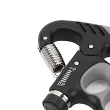 Electronic Grip Strength Training Device With Counter - Adjustable Arm And Finger Strength Trainer From 5 To 100 Kg For Rehabilitation, Fitness And Physiotherapy, Grey