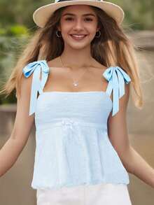 Women Tank Tops & Camis - Blue - View 2