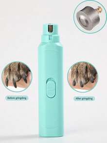 1pc High-Power Electric Pet Nail Grinder, Suitable For Trimming Nails Of Cats & Dogs Of All Sizes - Multicolor - View 10