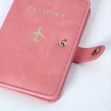 Passport Holder, Cute Passport Book, Waterproof PU Leather Passport Wallet, Essential Accessories For International Travel, Suitable For Women And Men, Cruise Essentials - Hồng - Xem 2