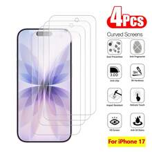 4pcs High Definition Transparent Tempered Glass Screen Protector, Compatible With IPhone 17, 16, 15, 14, 13, 12 Pro Max Plus Smartphone Screen Tempered Glass Protector - Clear - View 2