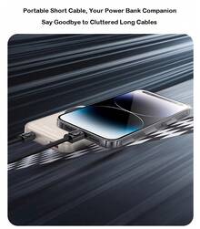 REMAX C5(C-L) 高效能充電傳輸線 採用鋅合金介面與編織線體 支援PD快充協定 充電穩定且有效率 0.2公尺編織短線帶掛繩 黑色 - 黑色 - 查看 2