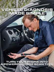 OBD2 Car Diagnostic Tool, Automotive OBDII OBD 2 OBD II ELM 327 V1.5 WIFI Fault Code Reader Diagnostic Tool, Clear Engine Fault Light - Diagnose 3000 Car Fault Codes, Auto Parts