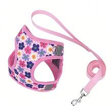 Một bộ dây đeo cho chó cưng với họa tiết hoa và khủng long, kèm theo dây xích dài 1,5 mét. Bộ dây đeo bền chắc này có thiết kế quấn quanh 360°, kiểu dáng thời trang và chắc chắn. - Nhiều màu - Xem 10