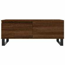 vidaXL Tavolo basso Chêne marrone 90x50x36,5 cm Bois d'ingénierie - Castano - Visualizzare 5
