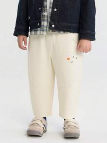 Balabala Kids' Tapered Pants, Unisex Loose Fit Spring Pants 2026 - Light Khaki - View 2