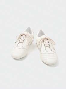 MASKERT Women's Casual Shoes, Fitness Sneakers, Walking Shoes, Daily Casual Shoes, Sports Shoes, Breathable Shoes, Lightweight, Soft, Comfortable Daily Women Shoes - 白色 - 查看 6