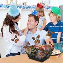 4pcs Black Geometric Surprise Explosion Gift Box Set, Suitable For Birthday, Valentine's Day, Christmas And Children's Gifts, With 4 Butterflies - Black - View 7