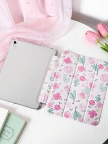 1 件装春季花卉彩绘平板电脑保护套，兼容 iPad 10/11/10.2/10.5/Air4/Air5/10.9/Pro11/Air 11 英寸 (M2)-2024/Pro 11 英寸 (M4)-2024/iPad Air 11 英寸 (M3) 2025/iPad (A16) 11 英寸第 11 代 2025、Mini 6/Mini 7/Air1/Air2/9.7、Tab A8 10.5 英寸 2022，包含笔槽、三折支架、磁吸式睡眠/唤醒功能，简约/创意/独特/可爱/小众设计（不含平板电脑） - 彩色 - 查看 5