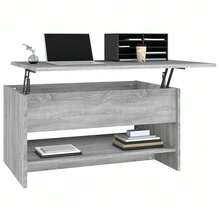 vidaXL Table basse Sonoma gris 80x50x40 cm Bois d'ingénierie - Gris - Voir 4