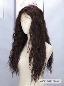 Long, Red, Wavy Wig With A Center Part And Synthetic Fiber Curls, Suitable For Everyday Wear, Cosplay, Parties, And Other Occasions. - Red - View 10