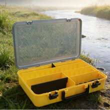 38,5*28*8 cm Jednowarstwowa tacka do przechowywania przynęt - pudełko na akcesoria wędkarskie / pudełko na przynęty (losowy kolor) - Wielokolorowe - Zobacz 8