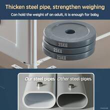 PANGDUBE Barrera Protectora para Cama de Bebé y Cuna Infantil | 8 Tamaños, Hasta 31cm de Altura de Colchón | Con Fijación por Tornillos, Funda Desmontable | Delimitador de Cama Estable, Borde para Sentarse Cómodo | Para Cama de Padres y Cuna de Niños - Oso lindo - Ver 6