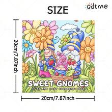 GDTME 1本儿童涂色书,《可爱的小矮人》主题涂色书,包含各种可爱有趣的小矮人生活场景,是一本轻松有趣的涂色书,适合开学、斋月、复活节、万圣节、圣诞节和其他节日聚会,也是完美的生日礼物、新年派对礼物、趣味礼物,以及与家人朋友一起进行的创意休闲活动,封面设计精美,插图细致。 - SWEET GNOMES - 查看 3